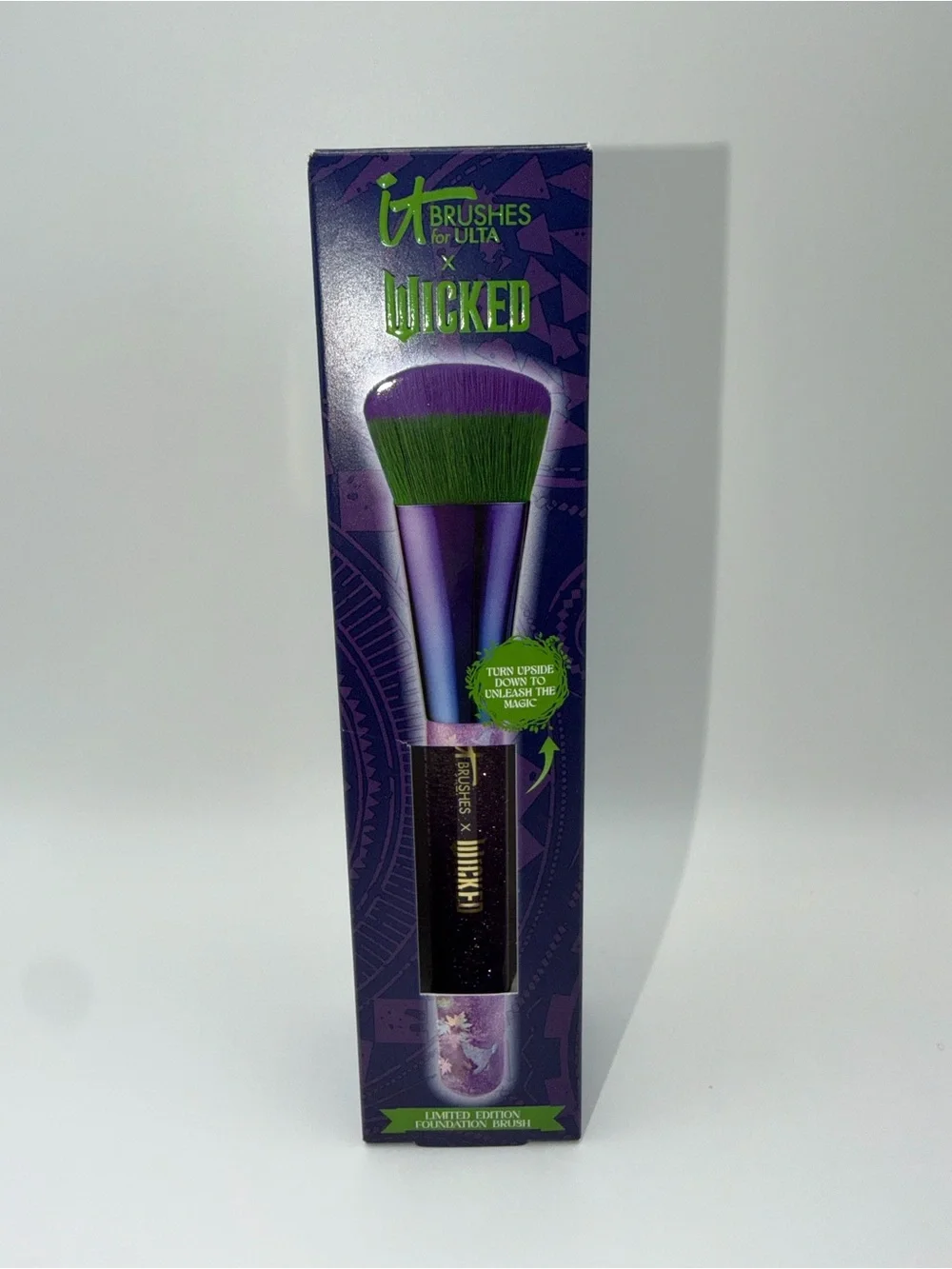 IT Brushes for ULTA Wicked Limited Edition Green & Purple Foundation Brush